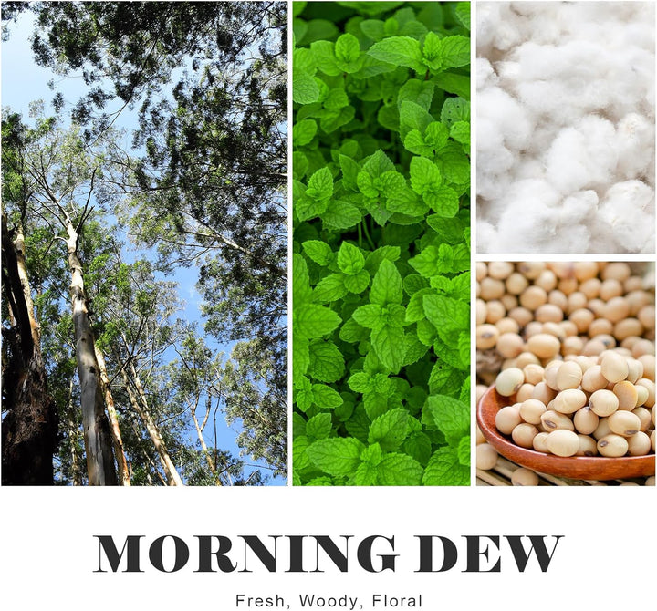 Scented Candles for Men Eucalyptus & Mint Scent Soy Wax Men Candles for Home Scented Father'S Day Gift Christmas Valentine Birthday (9Oz 40Hour Burn)