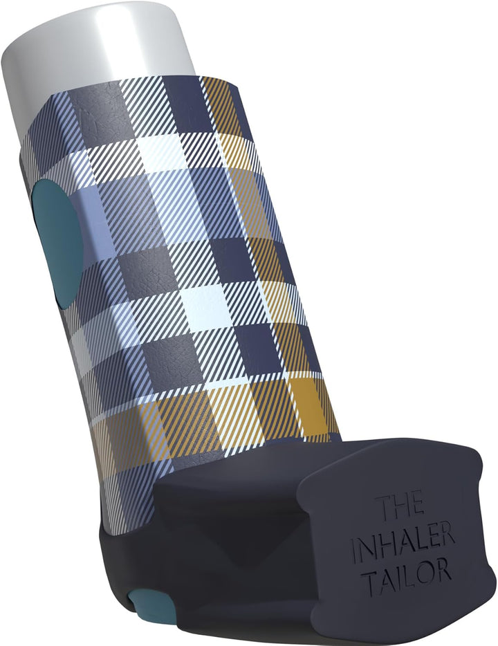 Classic Collection of Inhaler Cases – for Ventolin and Shorter Style Inhalers– Vegan Leather Case for Kids and Adults – Handmade in England (Carbon Fibre, Ventolin Style)