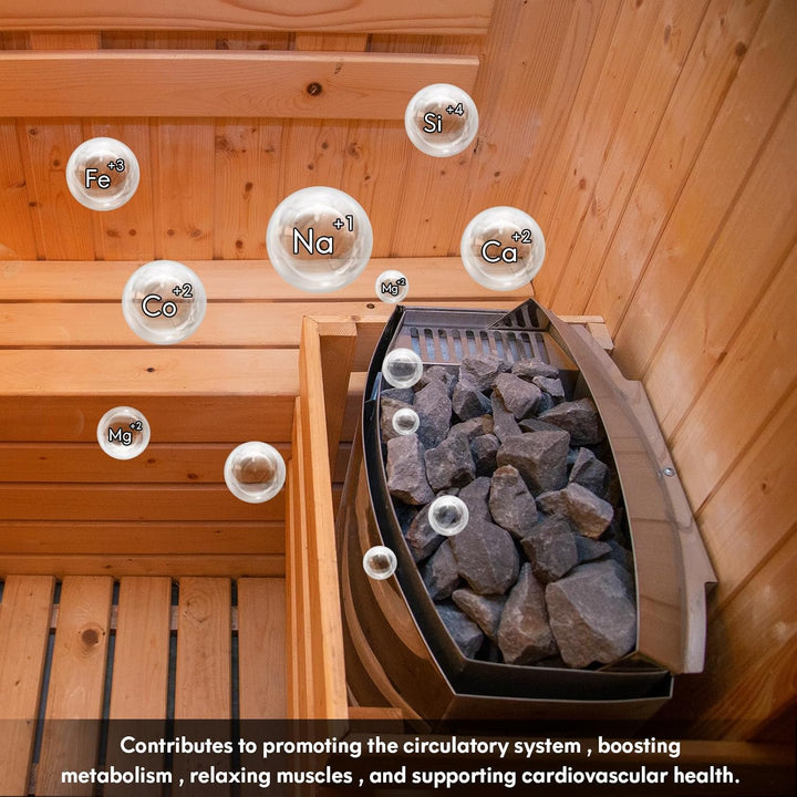 Sauna Stone Rock Grade A+ Roughly 35Lb/16Kg, Sauna Accessory