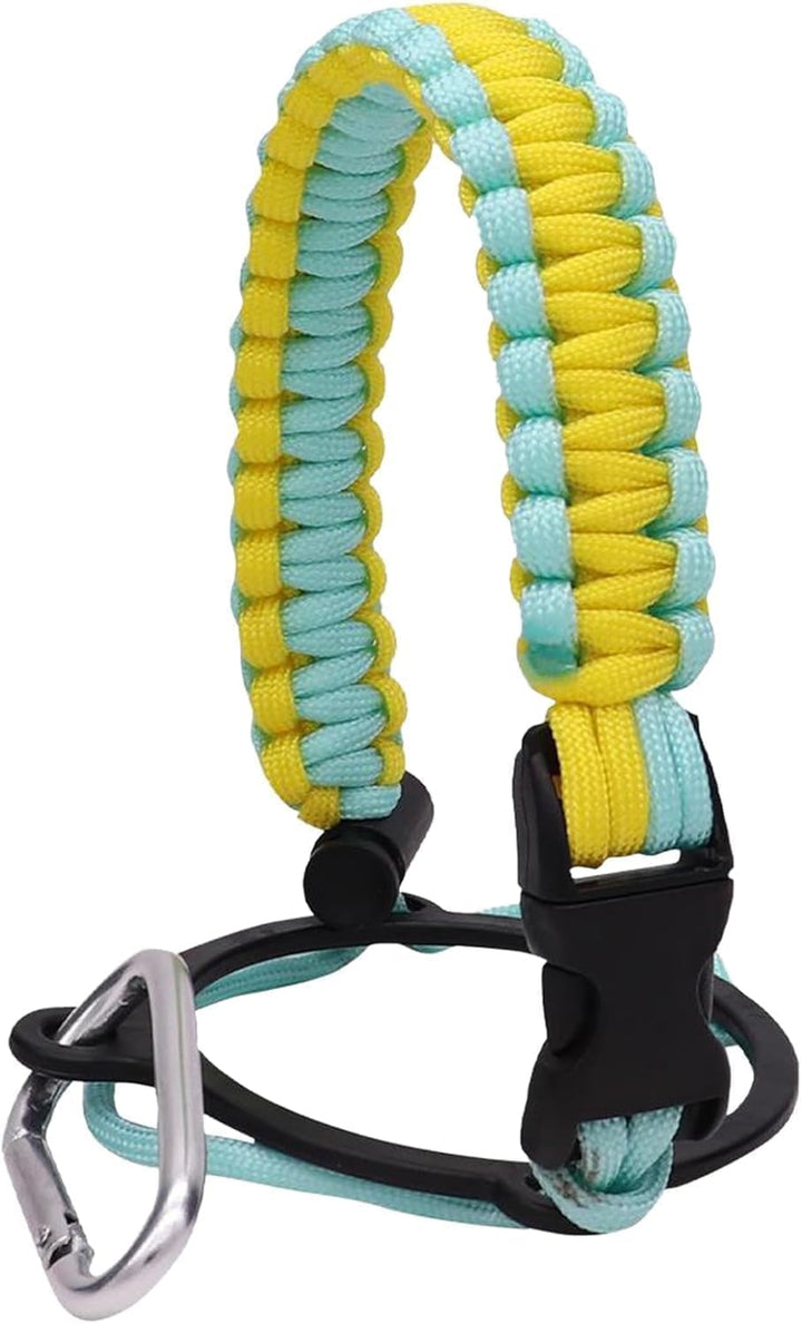 Water Bottle Handle Strap for Outdoor Camping Water Bottle Strap Paracord Handle with Safety Paracord Carabiner Water Lanyard,Water Accessories