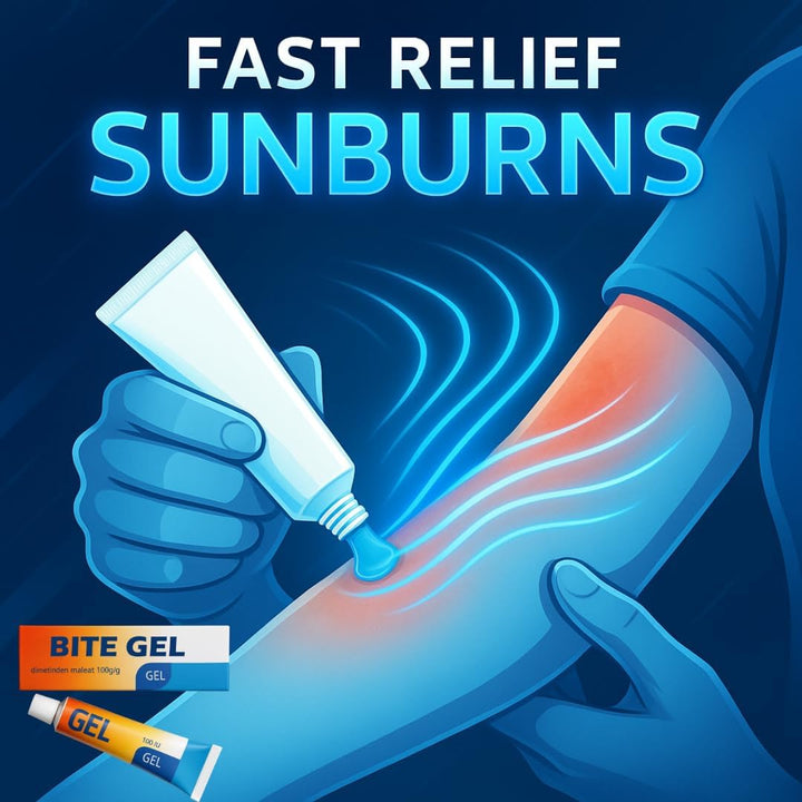 Fenistil Gel 30G Insect Bites -, Skin Allergies, Sunburn, and Dermatitis Itch Treatment – Fast-Acting Topical Antihistamine Gel for Itchy, Irritated, or Inflamed Skin