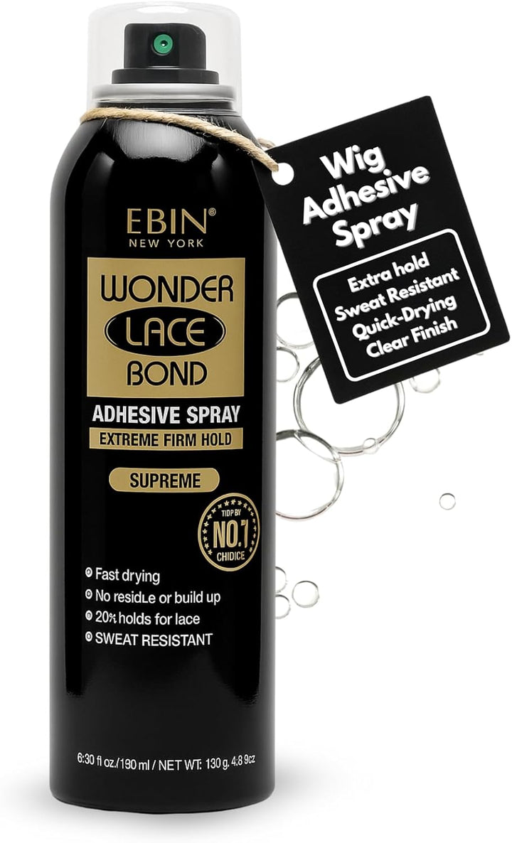 Wonder Lace Bond Adhesive Spray - Supreme Extreme Firm Hold 80Ml | Fast Drying, No Residue, No Build Up, Powerful All-Day Hold, Daily Wig Application
