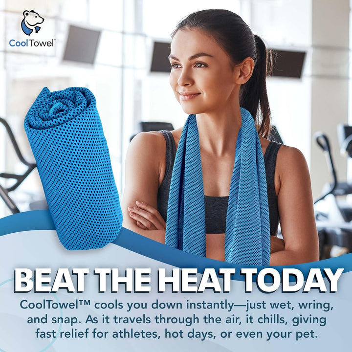 Bottle - Cold Sweat Towel You Can Use Anywhere, Anytime! Reusable Soft Absorbent Cooling Portable