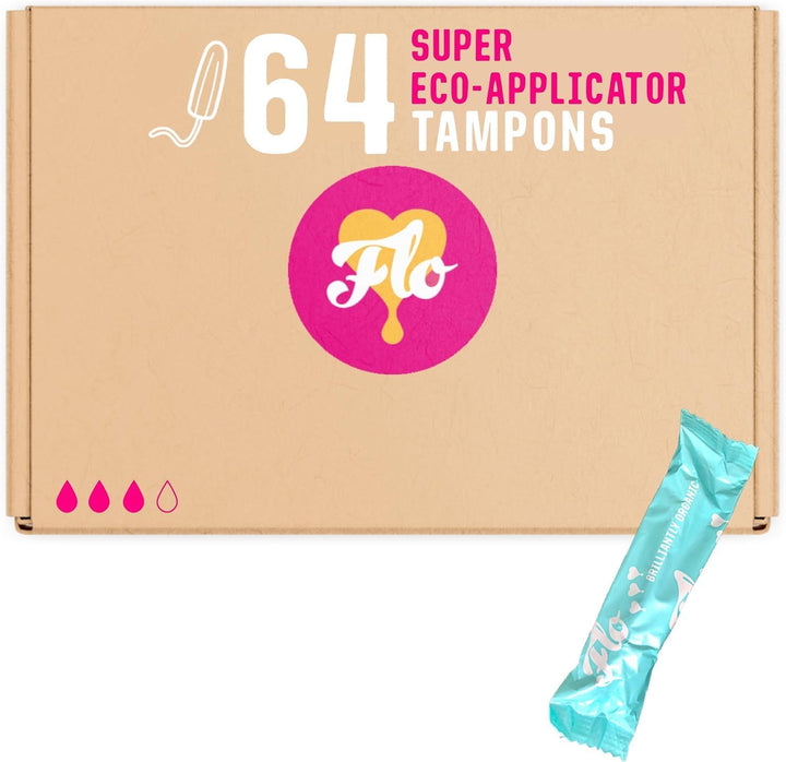 Applicator Tampons, Made from Organic Cotton, Biodegradable, Regular and Super Combo Pack, 14 Count