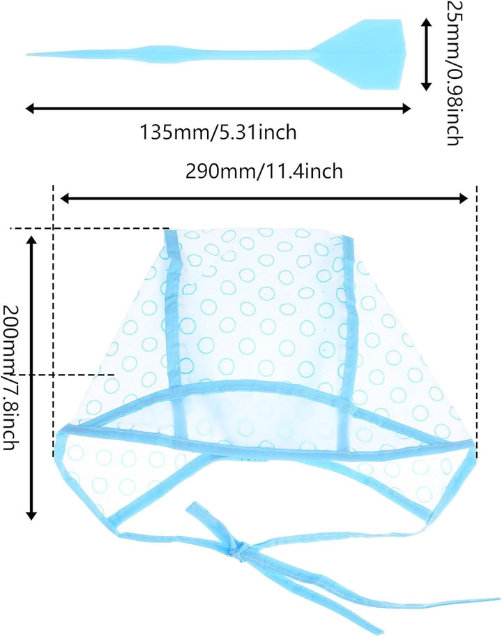 Highlighting Kit, 6Pcs Highlighting Cap with 6Pcs Hair Needles Crochet Hooks Salon Hair Coloring Dye Caps Frosting Cap for Salon DIY Hairs Dyeing Hairdressing