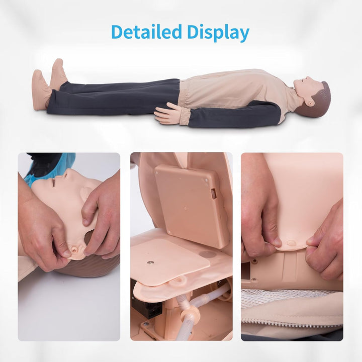 CPR Training Manikin - Life Size Full Body Adult CPR Training Mannequin, CPR Training Dummy for First Aid Education and Medical Teaching