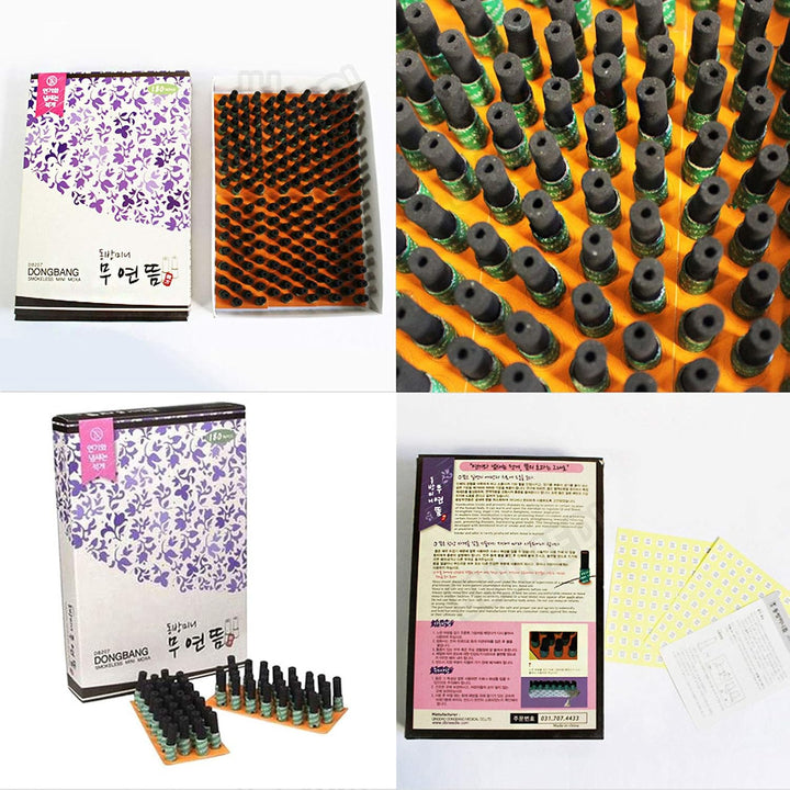 Smokeless Moxa Moxibustion Smokeless Stick-On Moxa, (180Pcs per Box) by