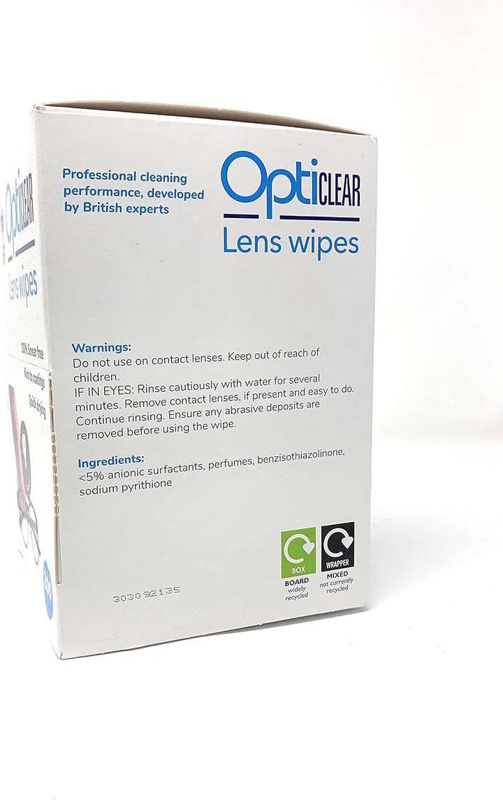 Lens Wipes - Cleaning Wipes for Eyeglasses, Smartphones, Tablets, Laptops, TV, Cameras, Screens & Optical Devices - Smear-Free, Quick Drying, Anti-Fog, Safe for Coatings - 200 Count