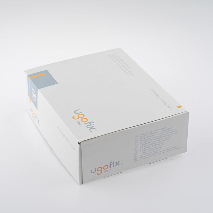 Ugo Fix Sleeve (X4) - Catheter Leg Bag Holder/Catheter Bag Cover, Strong and Durable Fibre Blends with External Seams, Washable and Reusable (Pack of 4) (Medium)