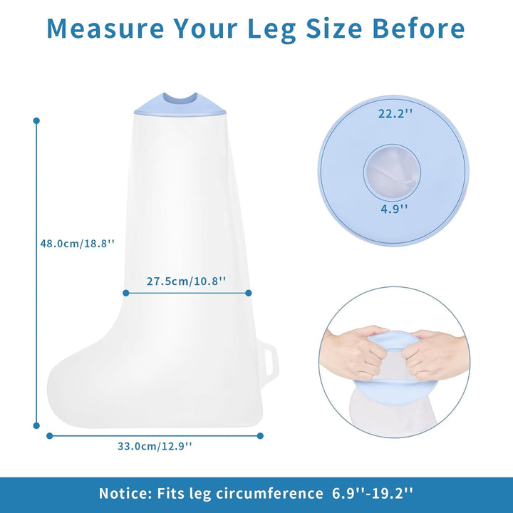 Waterproof Cast Cover Leg Kids, Reusable Cast, Dressing and Bandage Cover, Watertight Protection for Short Leg, Knee, Foot, Ankle, Toes,48Cm