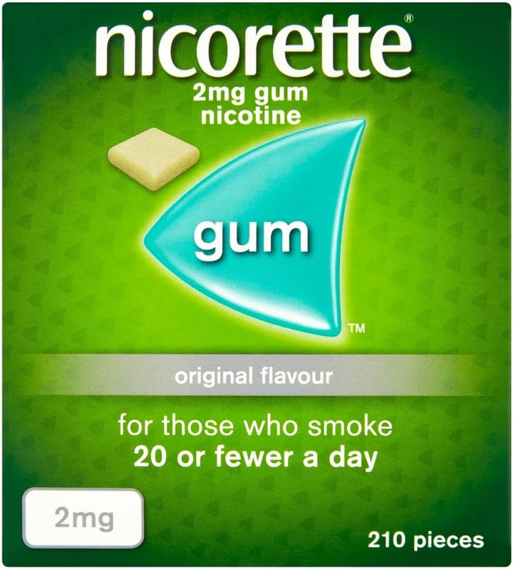 Original 2Mg Gum (210 Pieces), Discreet Stop Smoking and Stop Vaping Aid to Help You Quit for Good, Tackle Cravings and Withdrawal Symptoms, Nicotine Gum (Quit Smoking or Vaping)