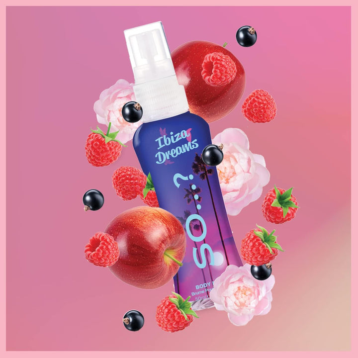 Escapes Grande Womens Gift Set with Ibiza Dreams, Bali Breeze, Mykonos Nights, Santorini, Seychelle Sands, Hawaiian Honey, Body Mist Fragrance Spray Set (6 X 50Ml.)§