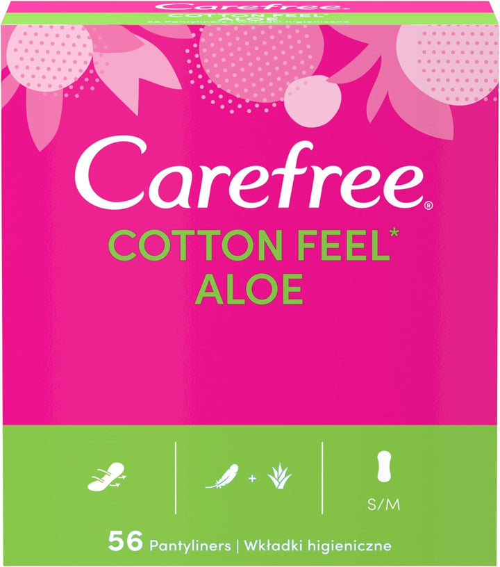 Cotton Unscented Panty Liners (1X Pack of 56), Soft and Comfortable Panty Liners for Women for Daily Use, Long-Lasting Freshness, 100% Breathable Underwear Protection