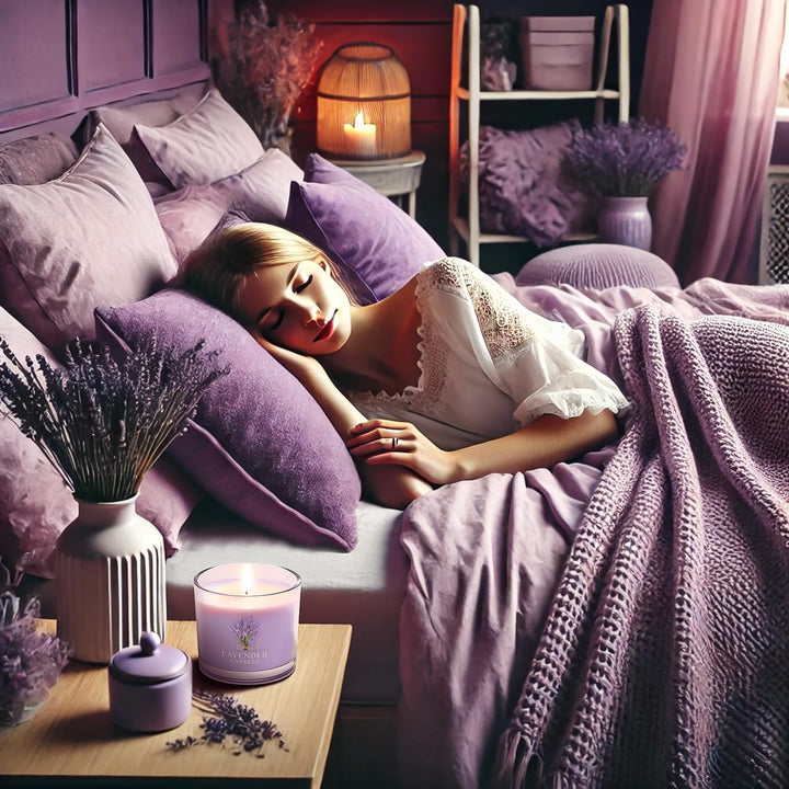 Candle Set, Scented Candle Gift Set for Her, 3 Scented Votive Candles, Birthday Gifts for Women/Men (Pink+Purple+White, 200G)