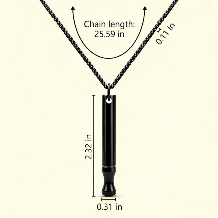 Breathing Necklace to Quit Smoking and Vaping with Refillable Mint Pods Stop Smoking Aids Fidget Necklace for Anxiety Relief Smokeless Inhaler for Adults (Silver)