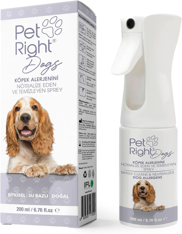 Dog Allergen Neutralizer Spray for Human Fragrance-Free, Safe on Textiles, Multi-Surface Cleaner and Allergy Relief and Ensures Freshness, Multi Purpose 200Ml