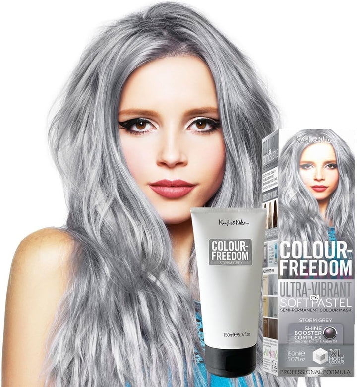Colour-Freedom 150Ml Mystic Purple Semi-Permanent Hair Colour - Ultra-Vibrant Vegan Friendly Colour Mask with Shine Booster Complex - Ammonia Free Colour Lasts up to 6-10 Washes