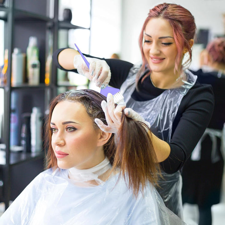 6PCS Tint Brush,Dye Brush, Durable Dye Brushes with Conical Tail, Color Brushes for Perm, Bleaching, Toner, Hairs Dyes Tools, Pink, Purple, Blue