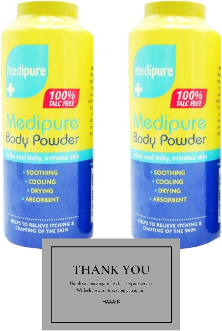 Orignal M & M Body Powder and Baby Skin Body Powder 100% Talc Free 200 G (Pack of 2)