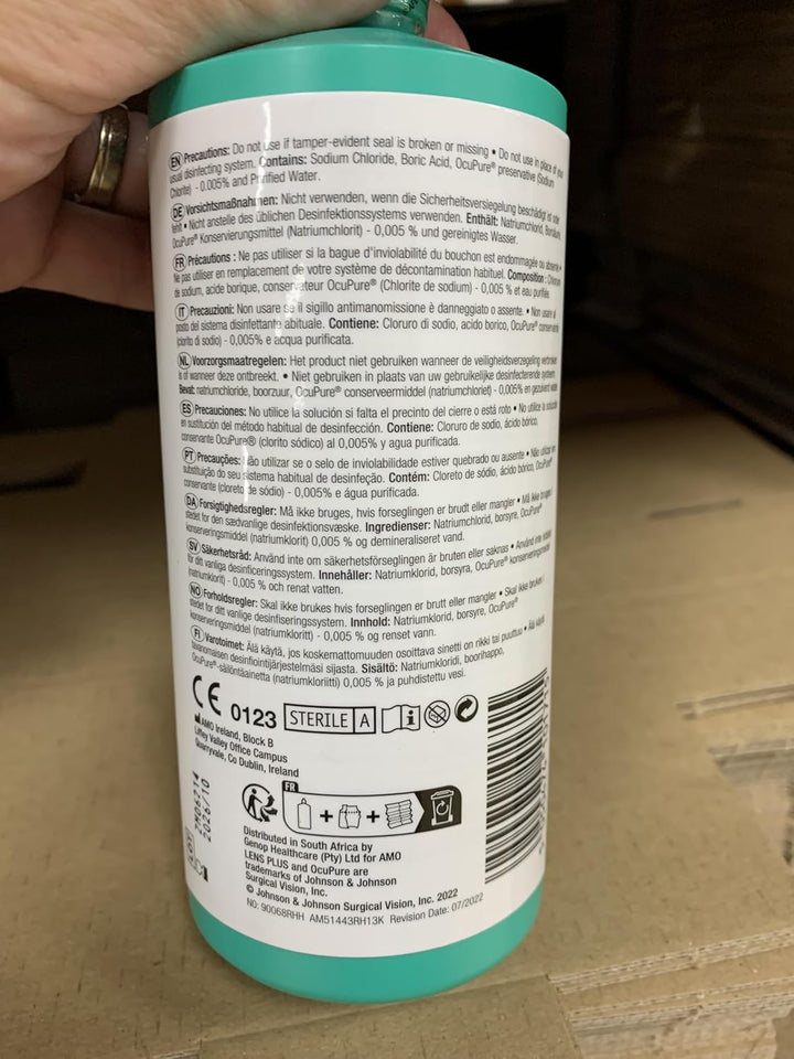 Purite Saline Solution, 360Ml – Multi-Purpose Contact Lens Solution for Rinsing & Storing, Gentle & Effective Eye Care (Pack of 3)