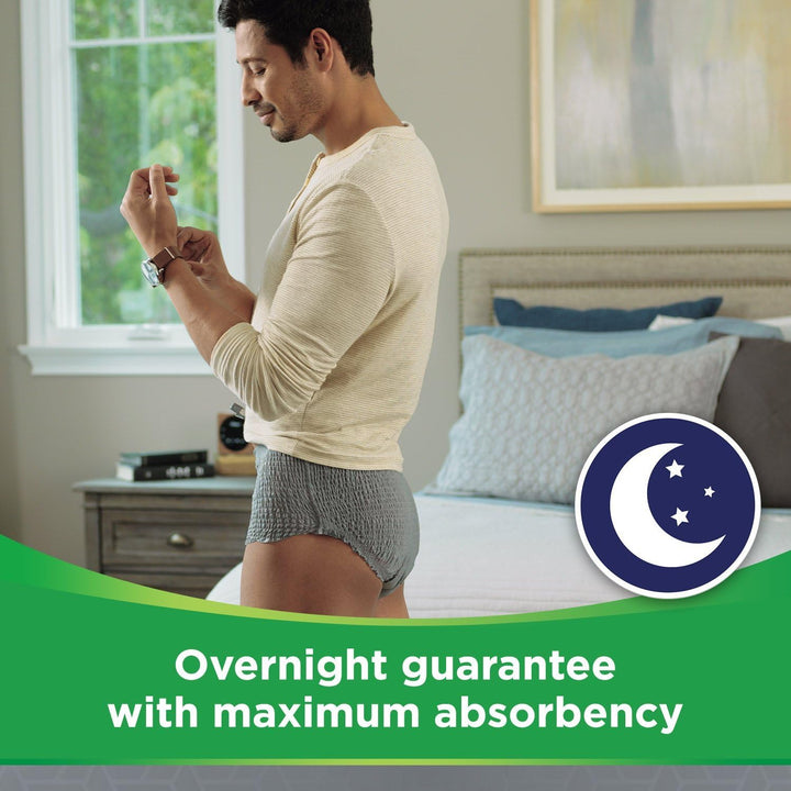 Comfort Protect Incontinence Pants for Men, Small/Medium, 30 Pants
