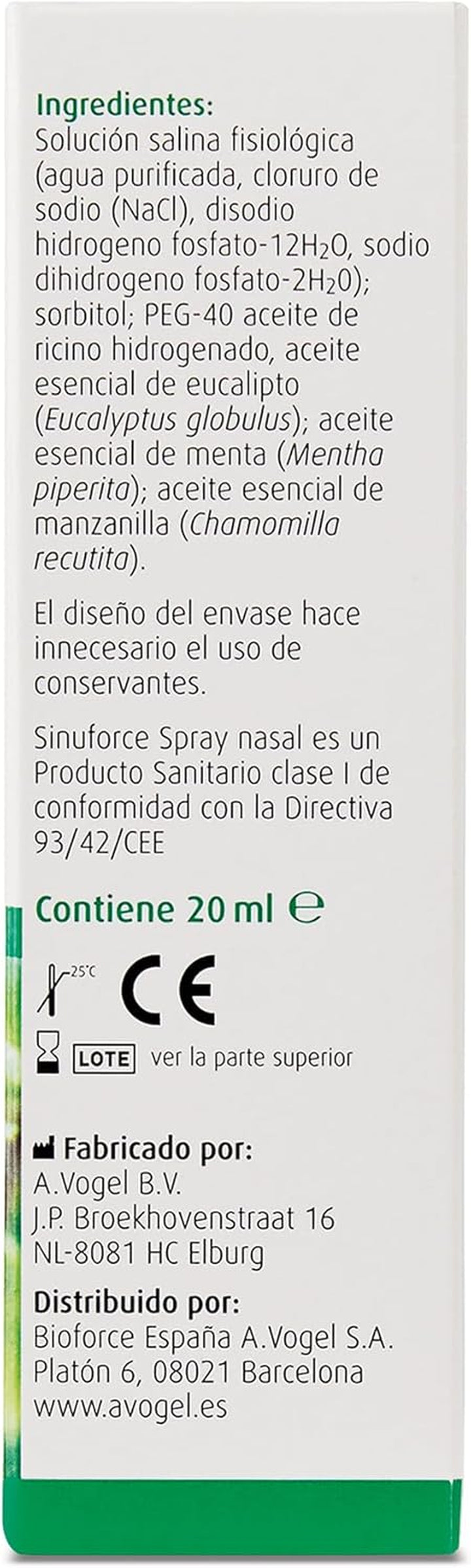 Nasal Spray 20Ml Sinuforce.
