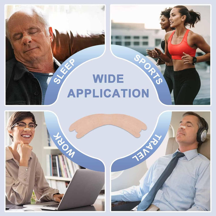 Nasal Strips, 52Pcs Snoring Strips for Men and Women, Nose Strips anti Snoring Devices, Helps Reduce Snoring, Instantly Relieves Nasal Congestion & Improves Sleep, anti Snore Strips Drug-Free