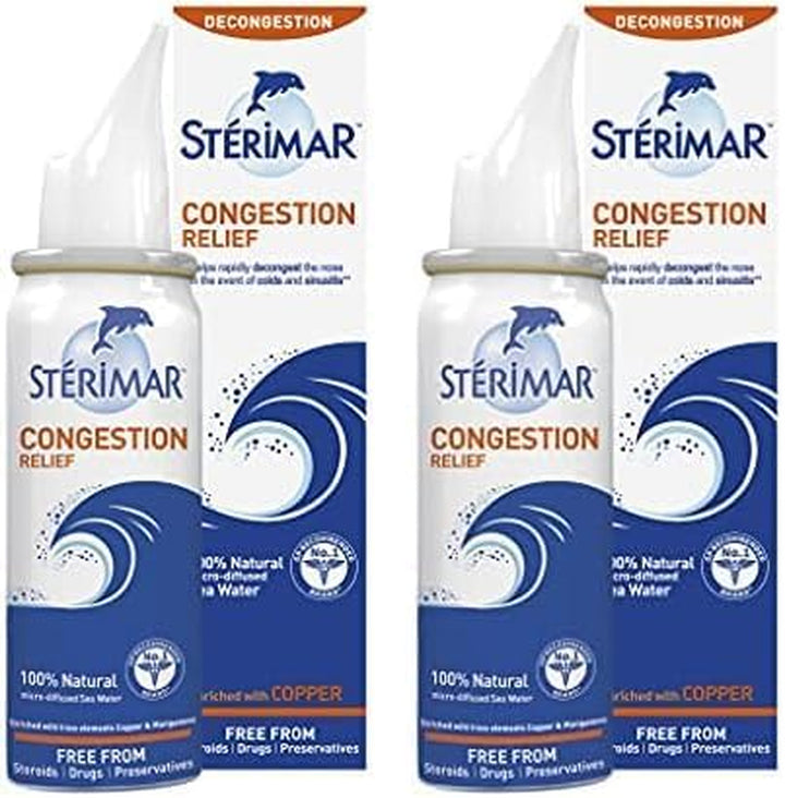 Congestion Relief, Nasal Spray, Natural Sea Water Solution, 50 Ml