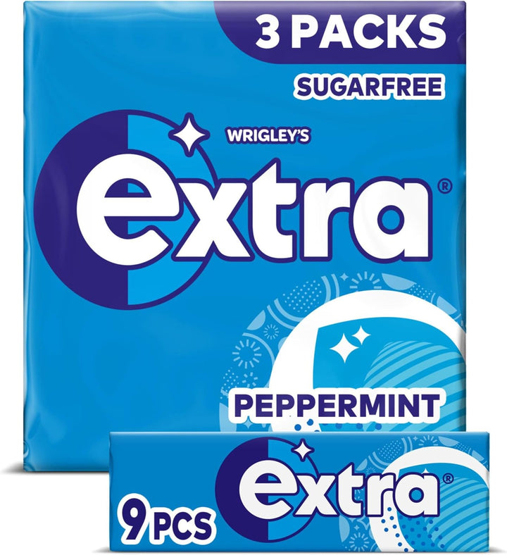 Wrigley'S  White Chewing Gum, Peppermint Flavour, 30 Packs of 10 Pieces, Sugar Free Bulk Pack Gum with Xylitol (300 Pieces)-Packaging May Vary