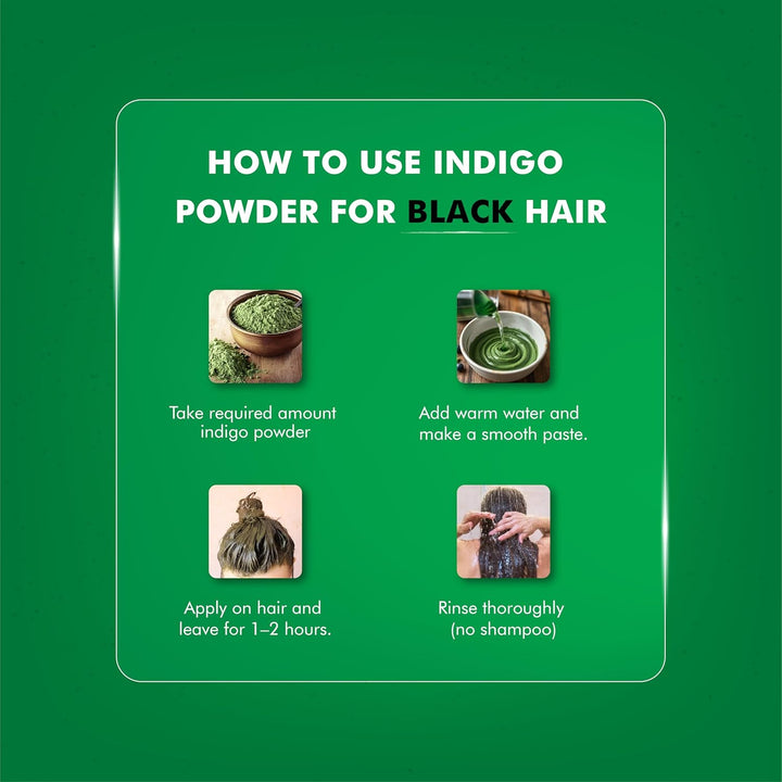 H&C Indigo Powder (Indigofera Tinctoria) - 227G Pack | for Hair Coloring