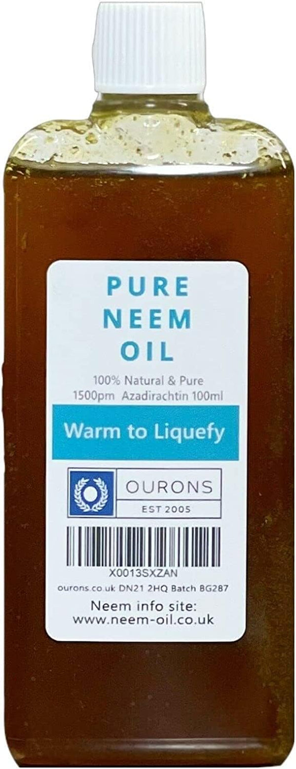 100Ml Neem Oil - Premium 100% Pure Multi-Use Oil for Garden - Plants - Home & More