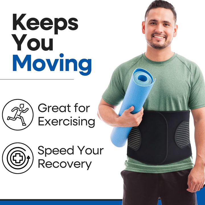 Plus Size Hernia Belt for Men & Women | Post Surgery Abdominal Binder Postpartum Belly Band Belly Wrap | Hysterectomy, Umbilical Inguinal Hernia | Belly Binder & Tummy Tuck (XXXL)