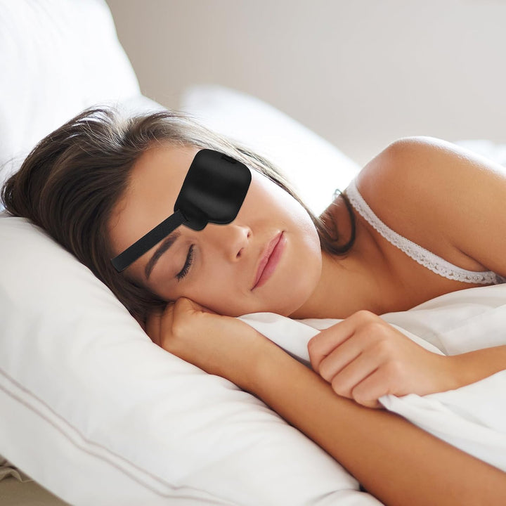 2Pcs Left Eye Patches for Adults,3D Adjustable Eyepatchs for Left Eye,Medical Eyepatch for Lazy Eye Amblyopia Strabismus or after Surgery (2Pcs Adjustable Buckle Style)