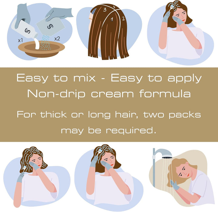 No.1 Bleach Kit for Dark Hair, Smart Blonde Hair Bleach, Hair Lightener for Dark Hair, Perfect for Hair Highlighting, Ideal Preparation for Vibrant Pastel Hair Colour, Vegan, Cruelty Free