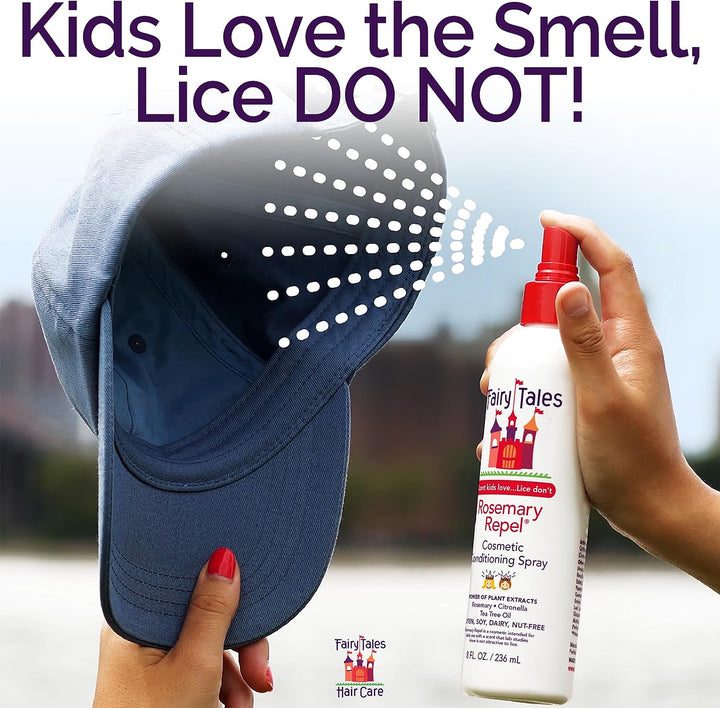 Rosemary Repel Daily Kid Conditioning Spray- Conditioning Lice Spray for Kids for Lice Prevention, 8 Fl. Oz (Pack of 1)