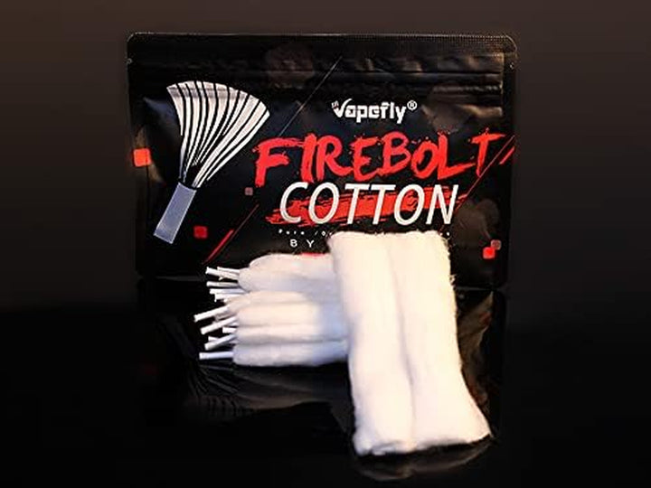 Firebolt Organic Cotton with Super Absorbent for Coil Building,No E Liquid, Nicotine Free (2 Packs)