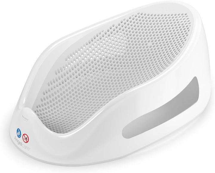 Soft Touch Baby Bath Support -Grey- Water Level Indicator, Non-Slip, Comfortable & Safe for Newborns & Infants up to 6 Months