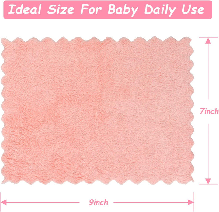 Baby Washcloths 24-Pack (7''X9''), Microfiber Coral Fleece Baby Towels, Super Soft and Absorbent Wash Cloths for Newborns, Infants and Toddlers, Gentle on Delicate Skin for Face Hands and Body