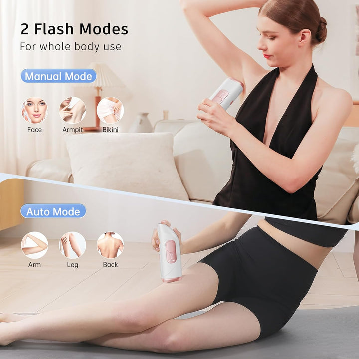 Laser Hair Remval Device, IPL Hair Removal 999,900 Flashes 9 Energy Level, Painless IPL Hair Remover Machine for Women and Men,Facial,Bikini,Body