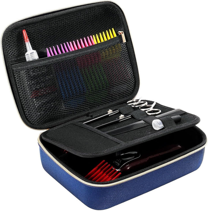 Hard Travel Case for Hair Clippers, Hair Cutting Barber Supplies Holder, Trimmer Organizer Storage Bag for Hatteker/Oneisal/Wahl 5Star/Andis Men Razor Guard Grooming Kits