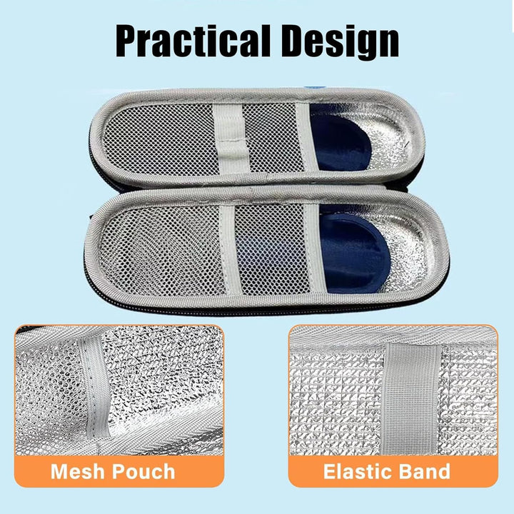 Insulin Cooler Travel Case, Portable Insulin Cooler with 2 Ice Packs Carrying, Diabeticcooler Travel Case Diabetic Cooler Case, Insulin Pen Case Organizer for Insulin Pens (Green)