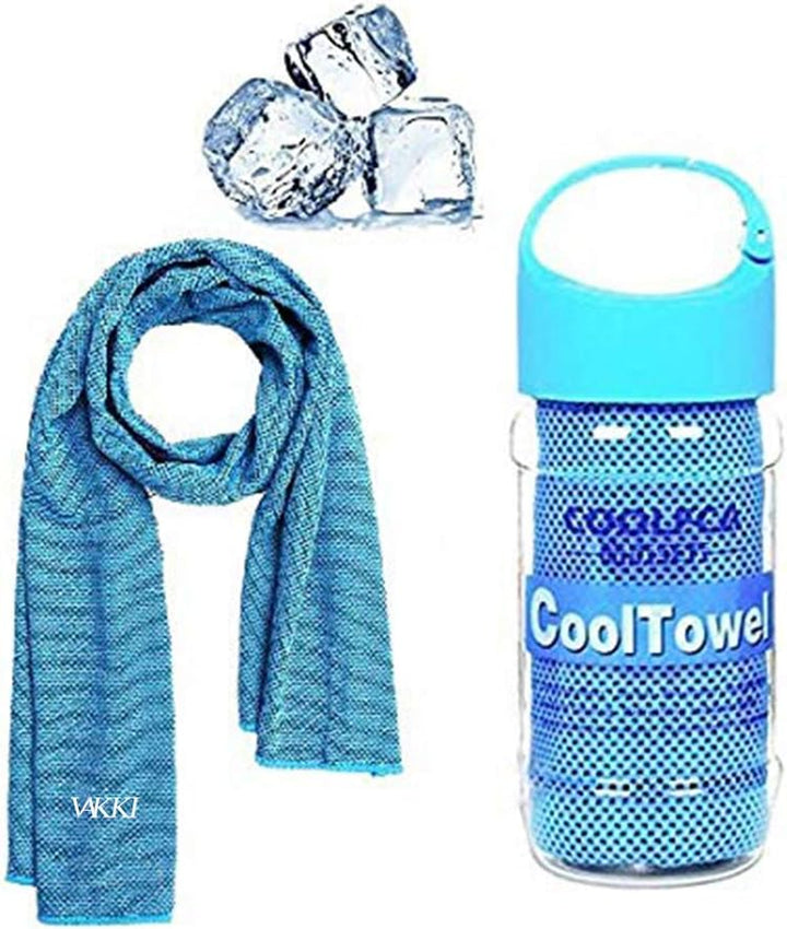 Cooling Towel, Ice Cold Sports Sweat Towel for Instant Relief Perfect for Cooling Scarf Neck,Forehead, Wristband, Bandana, Stay Cool from over Heating during All Kinds of Sports and Exercise