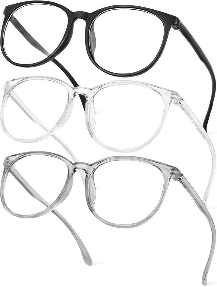 Blue Light Blocking Glasses, 1/2/3 Pcs anti Blue Light Computer Gaming Glasses for Women Men, Lightweight Reading Glasses anti Glare anti Eyestrain