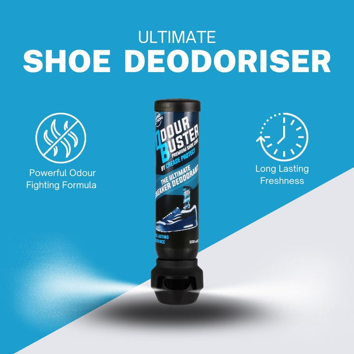 Odour Buster Shoe Deodoriser Spray - Eliminates Trainer & Shoe Odours - Perfect for Football Boots & Smelly Shoes - anti Odour Freshener