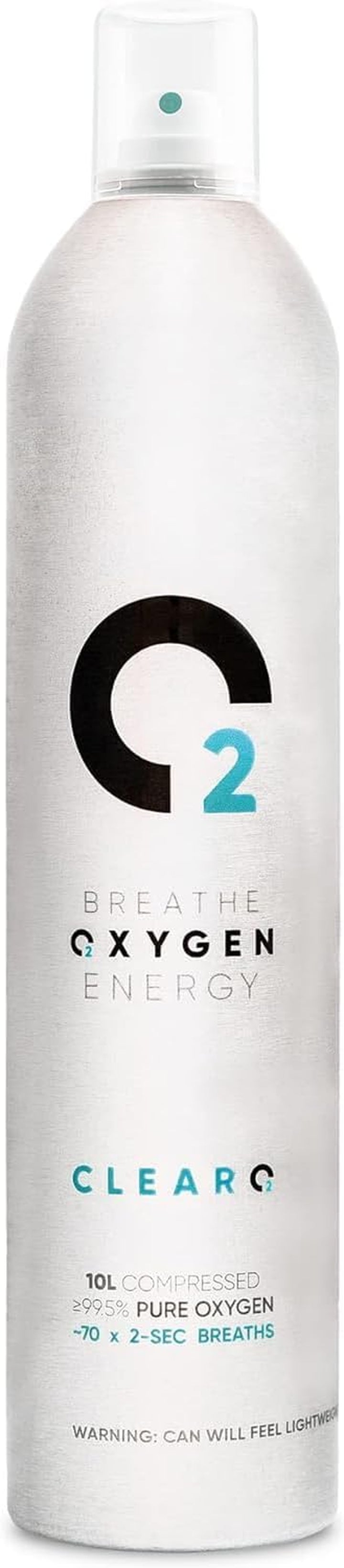 10L Pure Breathing Oxygen Can with Spray Cap | Made in Britain