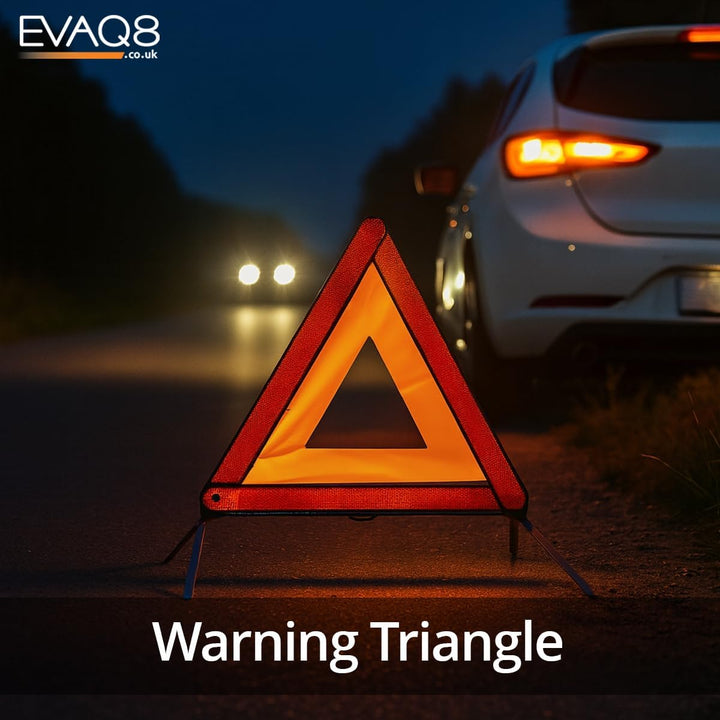 Advanced Car Safety Kit with Extinguisher and Torch UK Standard Parts Includes Warning Triangle, First Aid Kit, Emergency Blanket, Safety Hammer, Torch, High Visibility Vest, Carry Bag