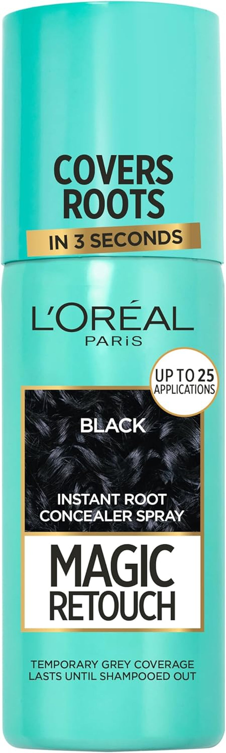 Paris Magic Retouch Instant Root Spray, Dark Brown. Offers Flawless Coverage for Grey Regrowth in 3 Seconds. This 75Ml Spray Provides a Quick, Easy Way to Conceal Roots Perfectly.