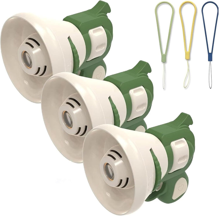 Hilarious Costume Projector & Voice Changer Speaker, Scream Voice Changer, Ghosts Face Voices Changers, Handheld Projector Bag Charm, for Both Adults and Children (Yellow*3)