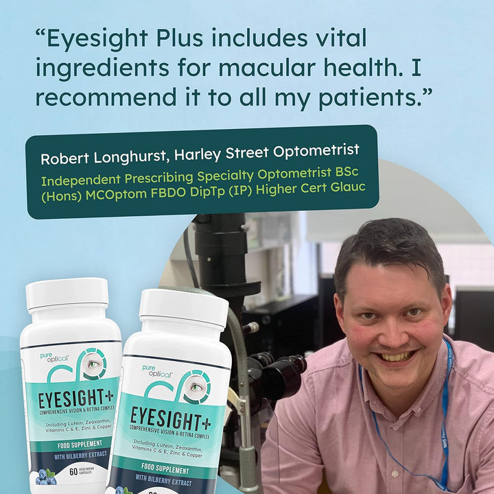 Eyesight plus AREDS2 Eye Supplement - Eye Health Capsules with Lutein, Zeaxanthin & Bilberry (60-Day Supply)