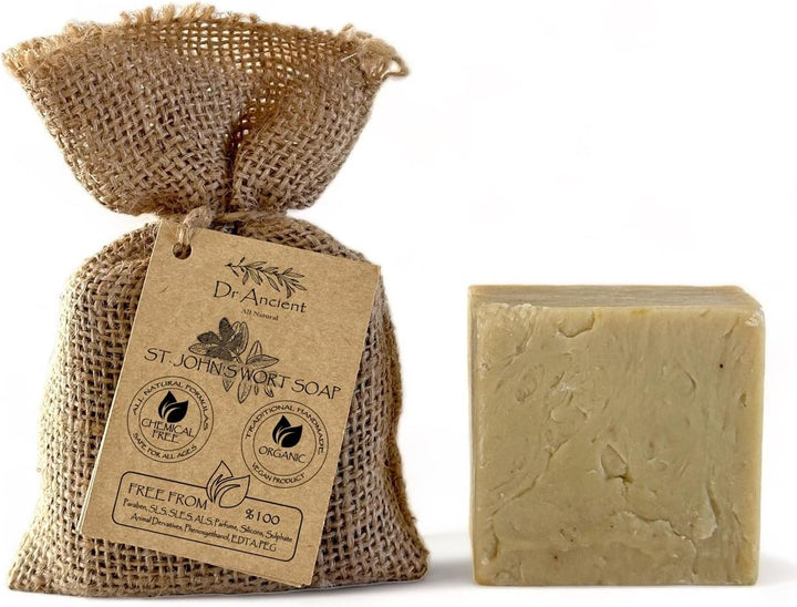 Sulphur Soap Bar, Best Sulfur Soap for Acne, Traditional Soaps for Oily Skin & Hair, anti Bacterial Sulfur Acne Treatment, Organic, Vegan, Pure Natural Handmade Acne Soaps